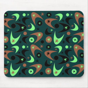Retro Boomerangs Mouse Mat