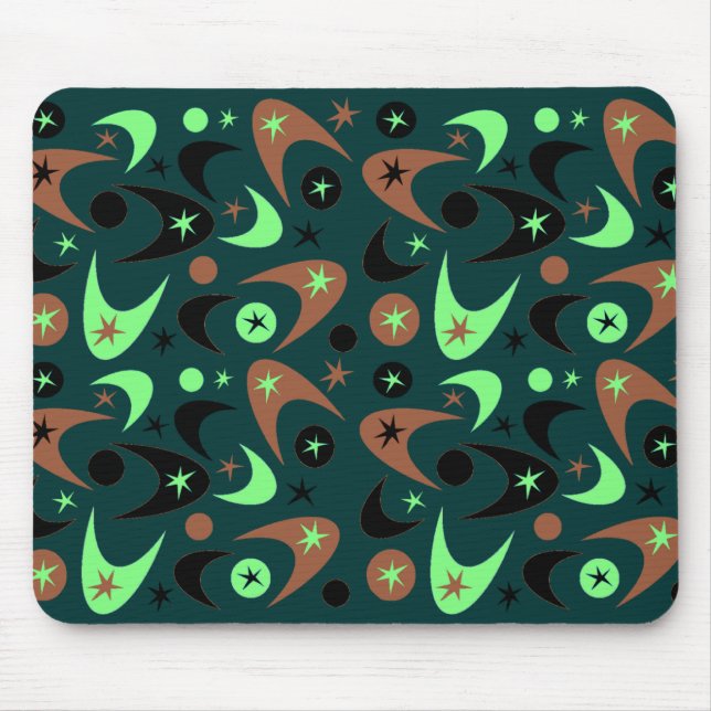 Retro Boomerangs Mouse Mat (Front)