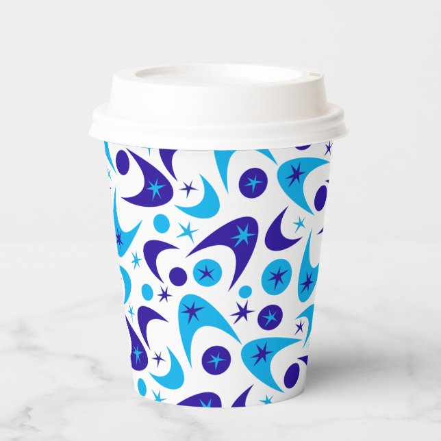 Retro Boomerangs Paper Cups (Front)
