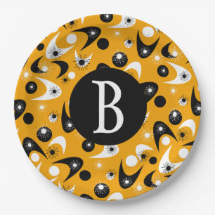 Retro Boomerangs Paper Plate