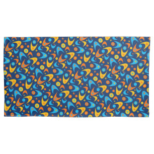 Retro Boomerangs Pillowcase