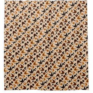 Retro Boomerangs Shower Curtain