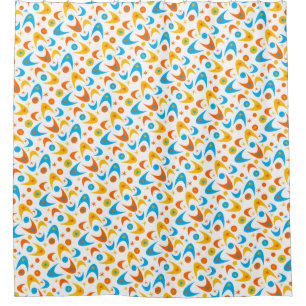 Retro Boomerangs Shower Curtain