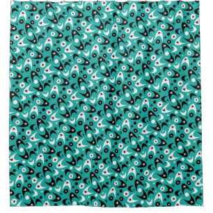 Retro Boomerangs Shower Curtain