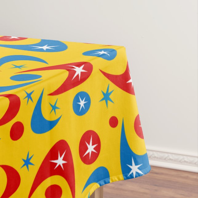 Retro Boomerangs Tablecloth (In Situ)