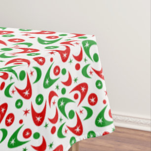 Retro Boomerangs Tablecloth