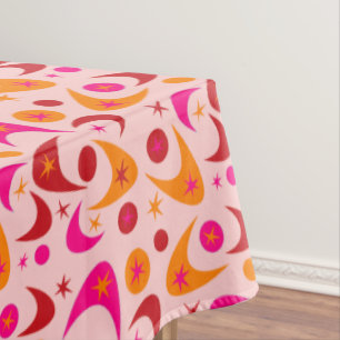 Retro Boomerangs Tablecloth