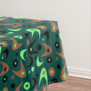 Retro Boomerangs Tablecloth