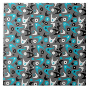 Retro Boomerangs Tile