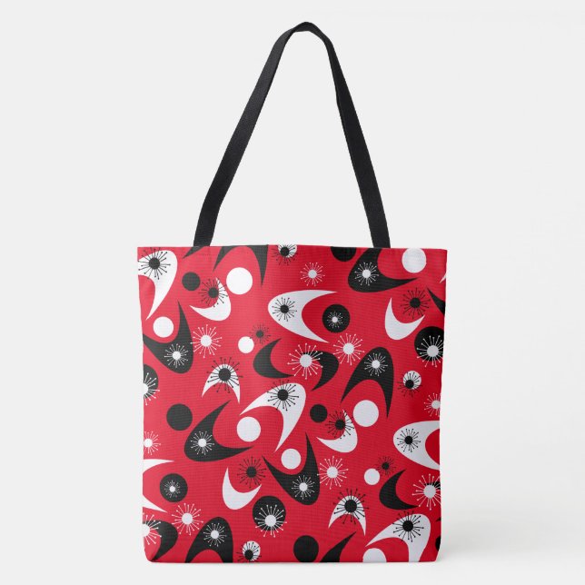 Retro Boomerangs Tote Bag (Front)
