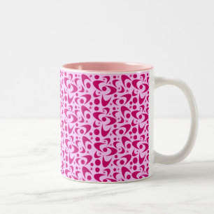 Retro Boomerangs Two-Tone Coffee Mug