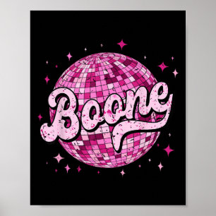 Retro Boone First Name I Love Boone 80s Vintage Poster