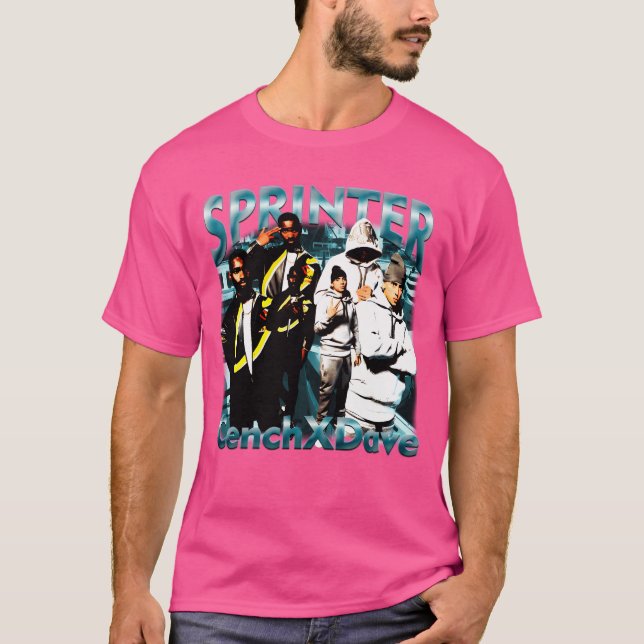 Retro Bootleg Design Central Cee X Santan Dave Kid T-Shirt (Front)