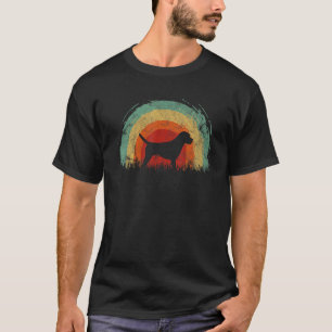 Retro Border Terrier Vintage Rainbow Dog Men Women T-Shirt