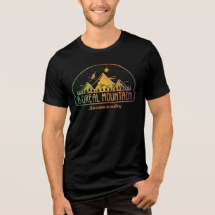 Retro Boreal Mountain Ski  Tri-Blend Shirt