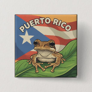 Retro Boricua Pride Poster 15 Cm Square Badge