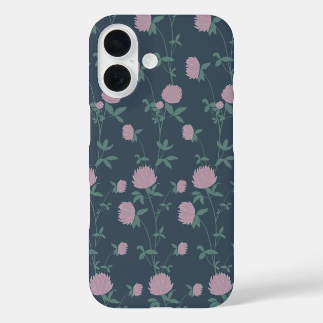 Retro Botanical Meadow Clover | Twilight Meadow  Case-Mate iPhone Case (Back)