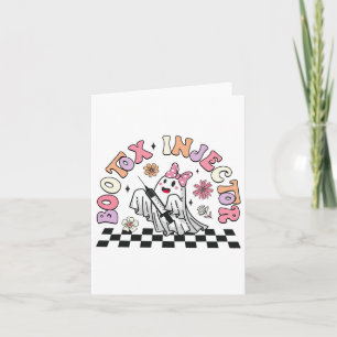 Retro Botox Injector Halloween Ghost Dysport Deale Card
