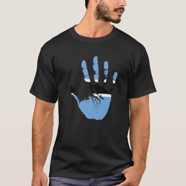Retro Botswana Flag T-Shirt (Front)