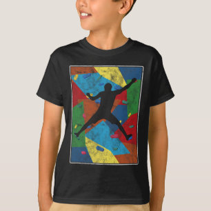 Retro Bouldering Mountaineering Rock Climbing T-Shirt