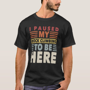 Retro Bouldering Vintage Rock Climbing & Climber T-Shirt