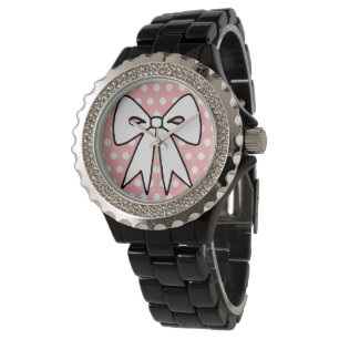 Retro Bow Pink Watch