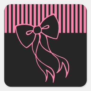 Retro Bow Stickers