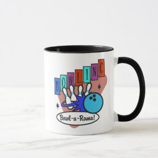 retro bowl-a-rama sign, retro bowl-a-rama sign mug