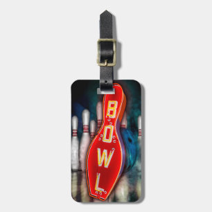 Retro BOWL sign Bag Tag