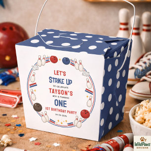 Retro Bowling 1st Birthday Party – Fun Kids Favour Box