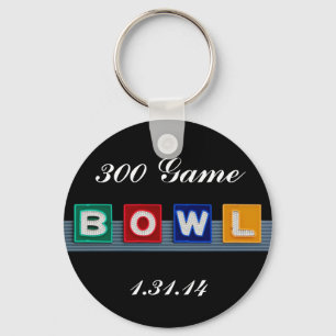 Retro Bowling Key Ring