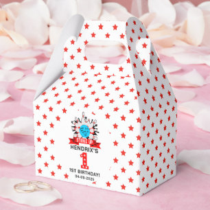 Retro Bowling Kids 1st Birthday Party Favour Box