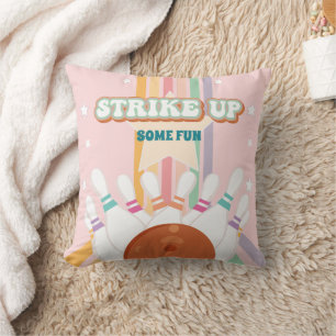Retro Bowling kids Birthday Party Favour  Cushion