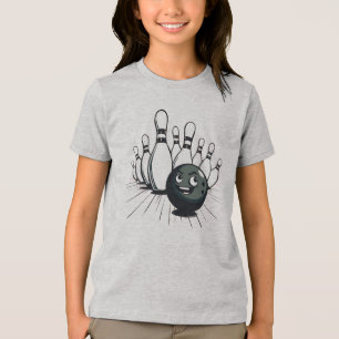 Retro Bowling T-Shirt – Vintage Strike Tri-Blend Shirt