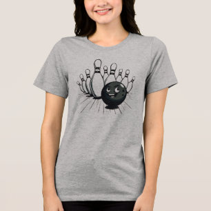 Retro Bowling T-Shirt – Vintage Strike Tri-Blend Shirt