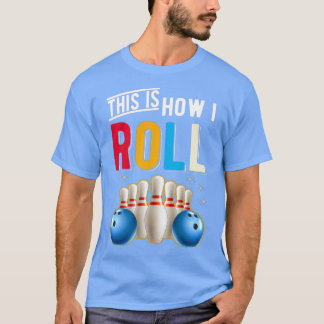 Retro Bowling Team Ball Humour Bowler T T-Shirt