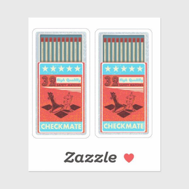 Retro box of matches pop art (Sheet)