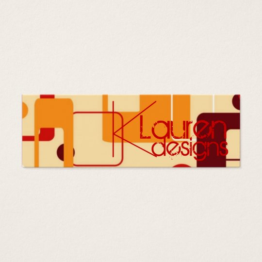 retro boxes skinny business card