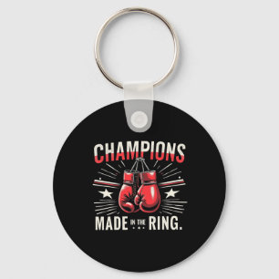 Retro Boxing Gloves Love Gifts For Boxers 4 Key Ring