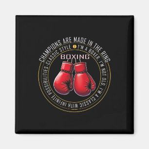 Retro Boxing Gloves Love Gifts For Boxers 5 Magnet