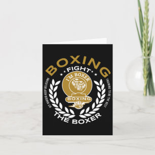 Retro Boxing Gloves Love Gifts For Boxers 6  Card