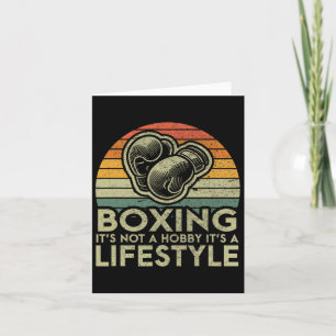 Retro Boxing Lifestyle Boxer Card