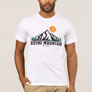 Retro Boyne Mountain Ski Sunset T-Shirt