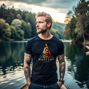 Retro Brant Lake Kayaking T-Shirt