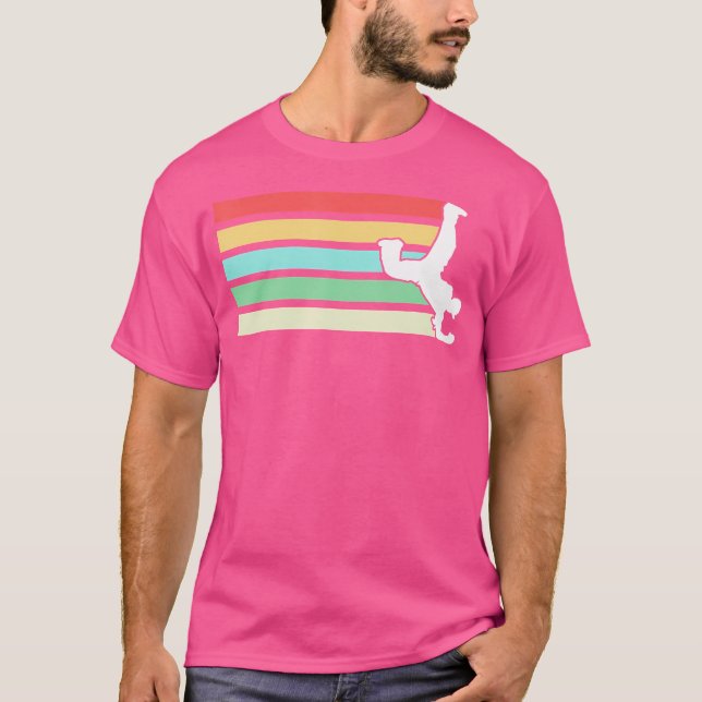 Retro Breakdance B-Boy Dance Breakdancing Hip-Hop  T-Shirt (Front)