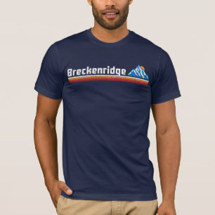 Retro Breckenridge Mountain Ski Sunset T-Shirt