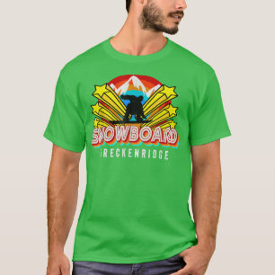 Retro Breckenridge Snowboard Colorado Breck CO Old T-Shirt