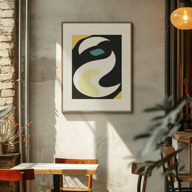 Retro Breeze: Modern Abstract Flow Poster (Creator Uploaded)