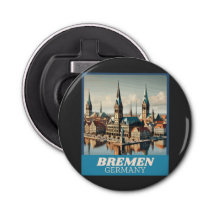 Retro Bremen Skyline 