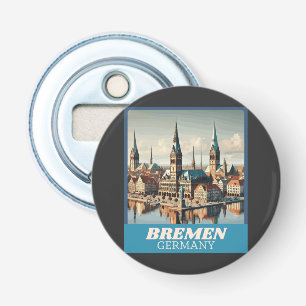 Retro Bremen Skyline Bottle Opener